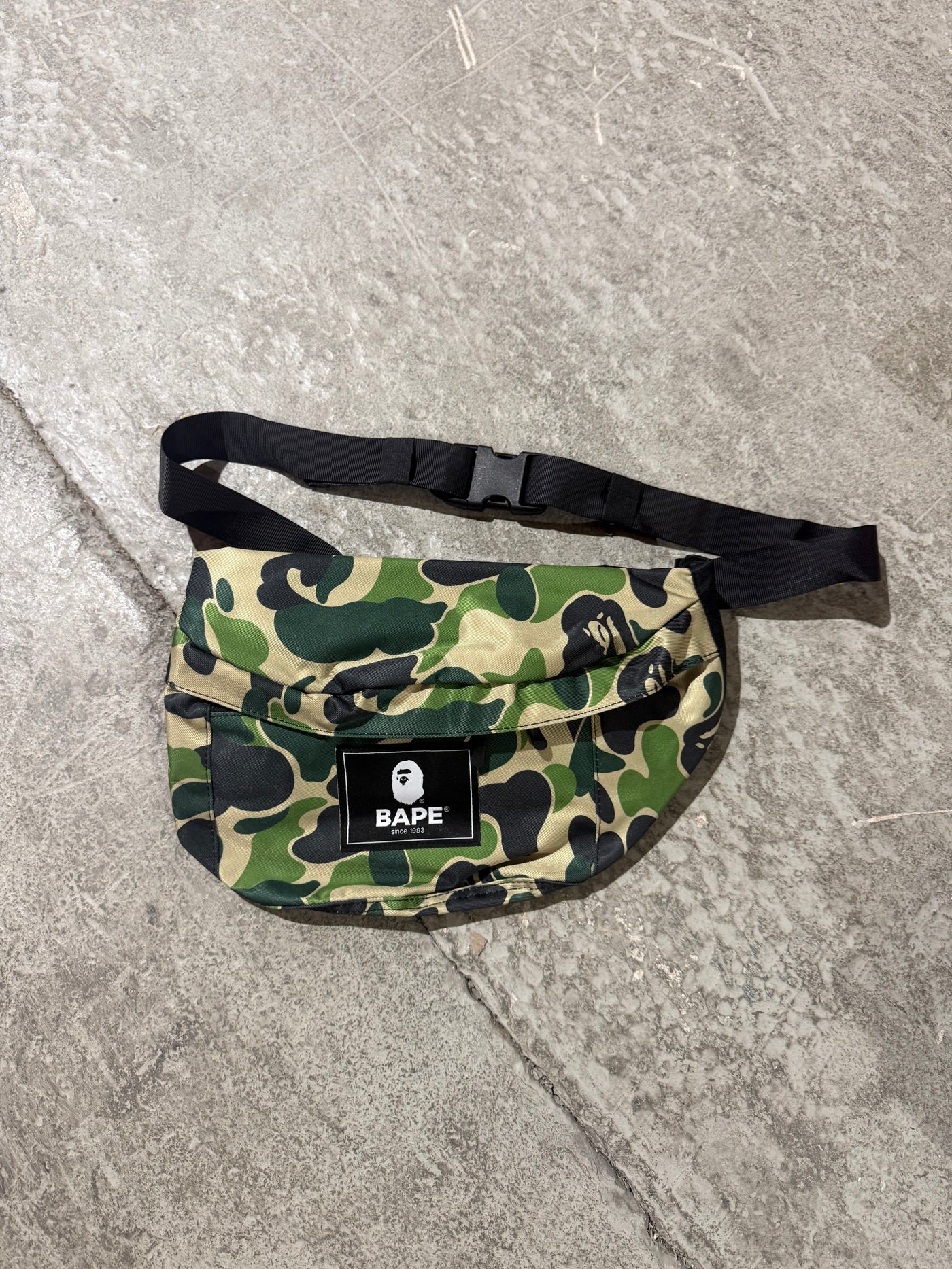 A Bathing Ape Bape Camo Waist Bag
