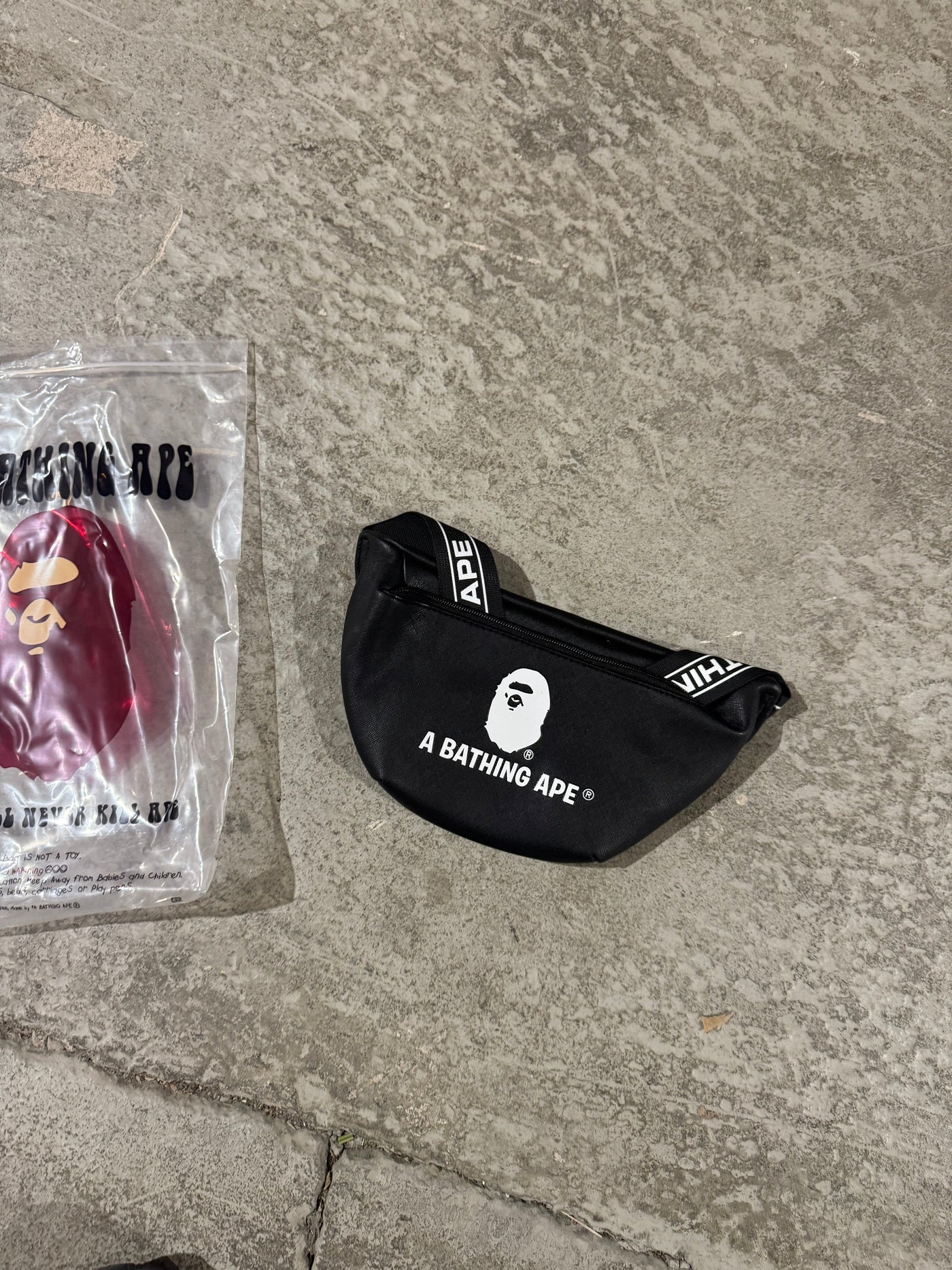 A Bathing Ape BAPE Waist Bag Black