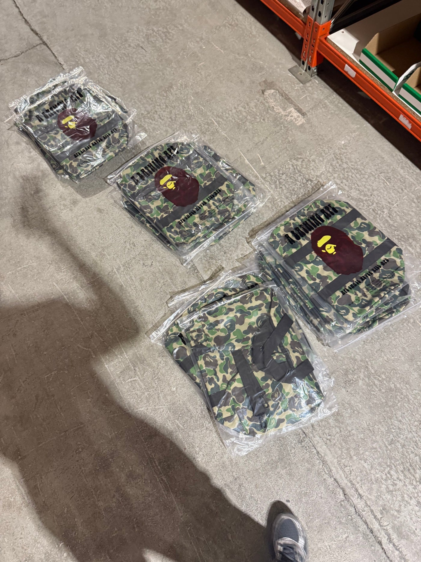 A Bathing Ape Bape Duffle Bag